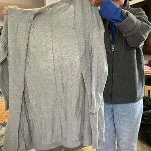 Gray Women's Cardigan Sweater